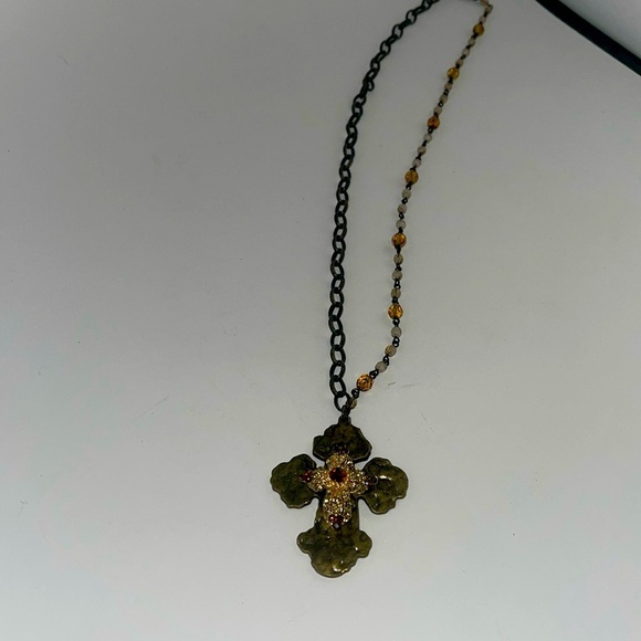Cross Choker/Necklace Adjustable - Picture 1 of 12